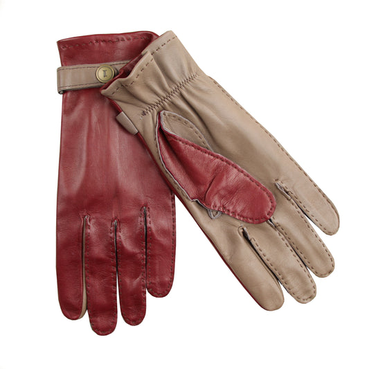 Gants Pontet Nappa - Taupe Carmin